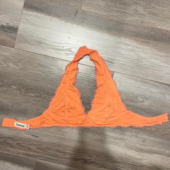 Lace Halter Bralette in Coral Color - Picture 5 of 10